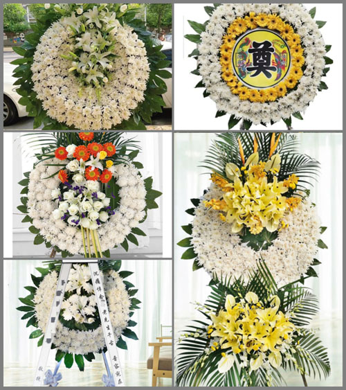 广东梅州市五华县横陂镇东山村花圈速递